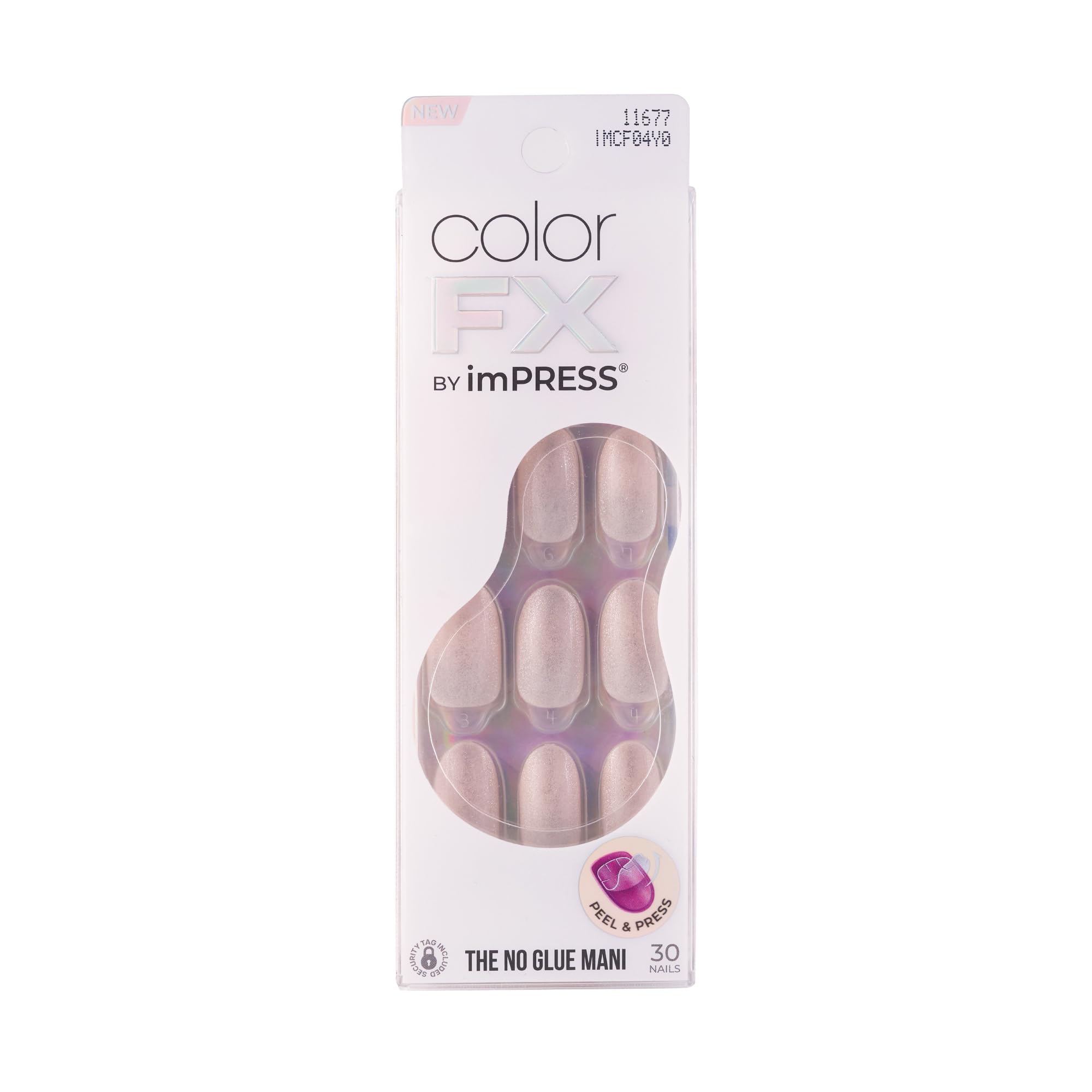 KISS front packaging showing Color FX press-on nails and kit benefits