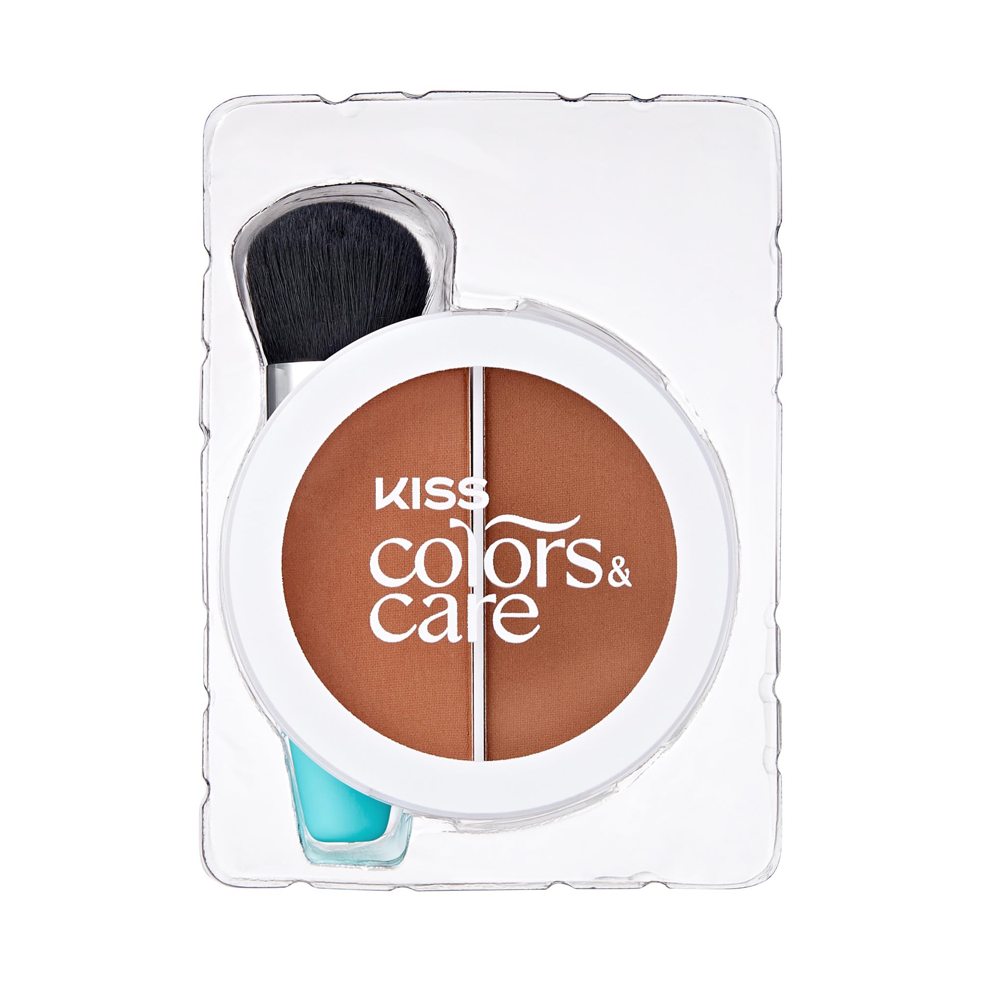 KISS COLORS & CARE powder being applied to lace underside for invisible hairline