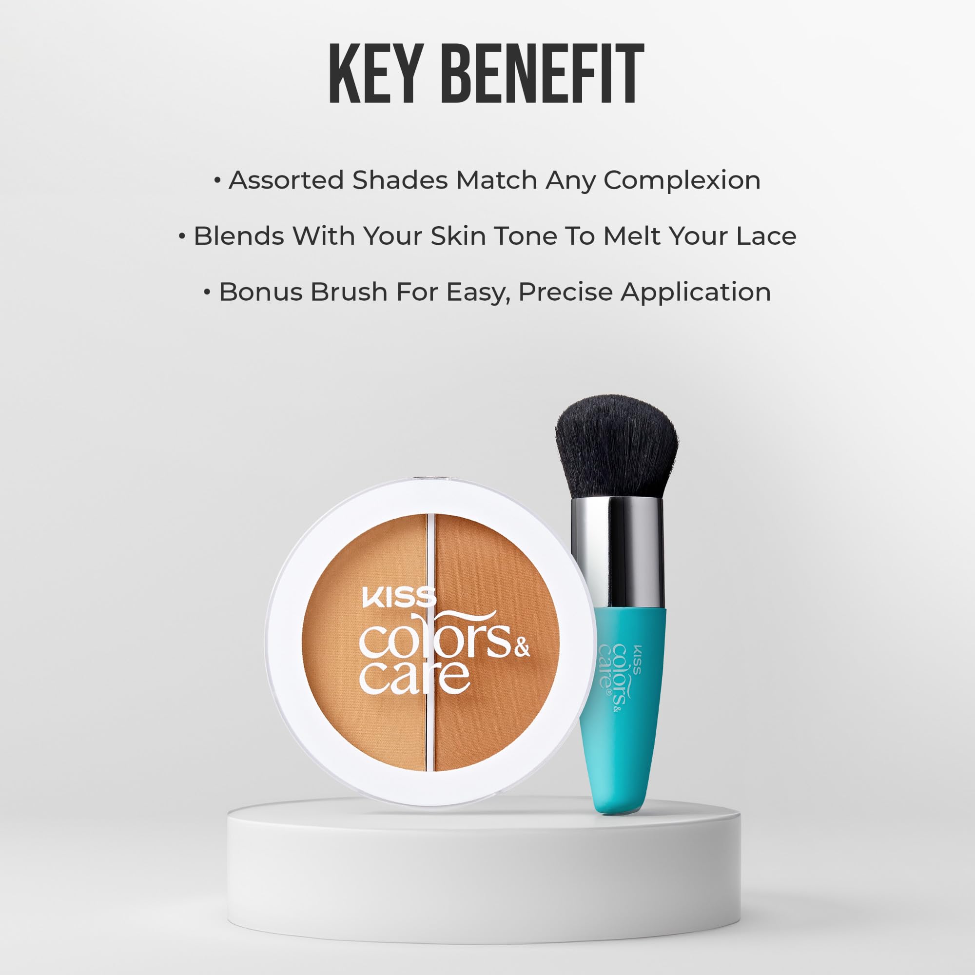 KISS COLORS & CARE hyaluronic acid and coconut extract ingredient visual benefit