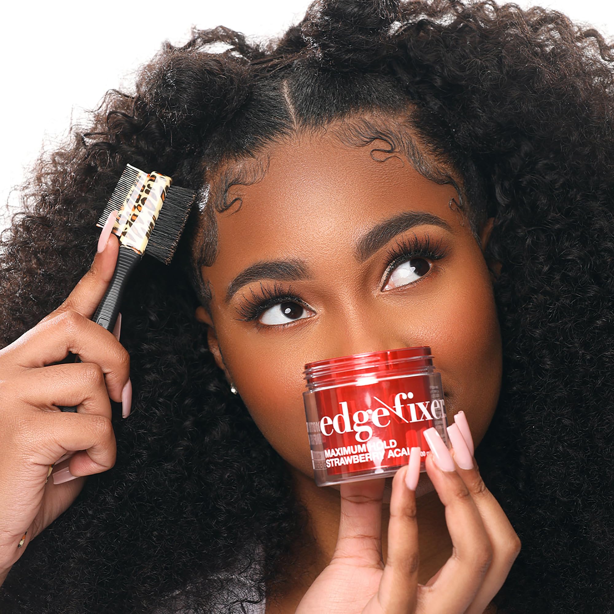 KISS COLORS & CARE open jar with cap highlighting creamy gel and convenience