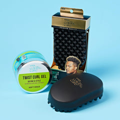 KISS COLORS & CARE model with defined twists showing hydrated shine