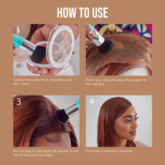 KISS COLORS & CARE open kit showing two pans and brush for complete tinting