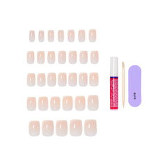 Array of 32 KISS core nails spread out showing size variety for a better fit