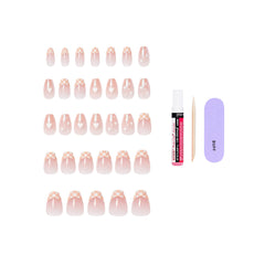 KISS brand size comparison display showing multiple nail sizes for improved fit