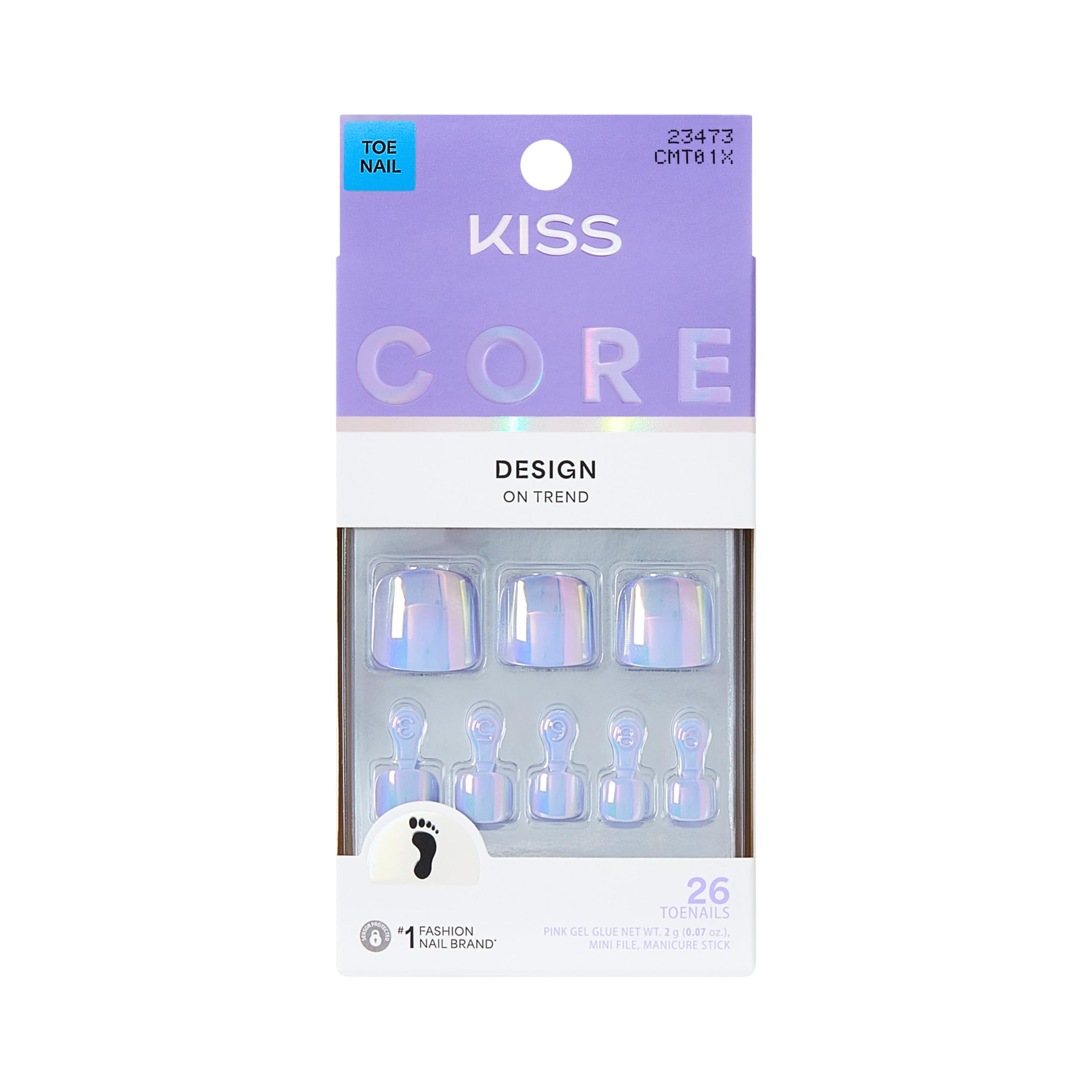 KISS Core front packaging showing kit contents and blue color benefit