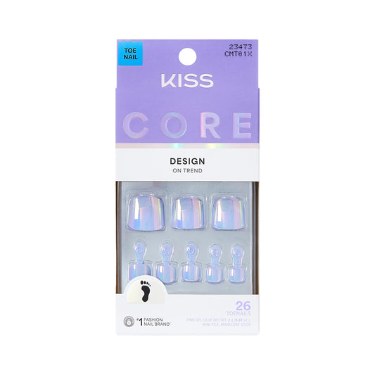 KISS Core front packaging showing kit contents and blue color benefit