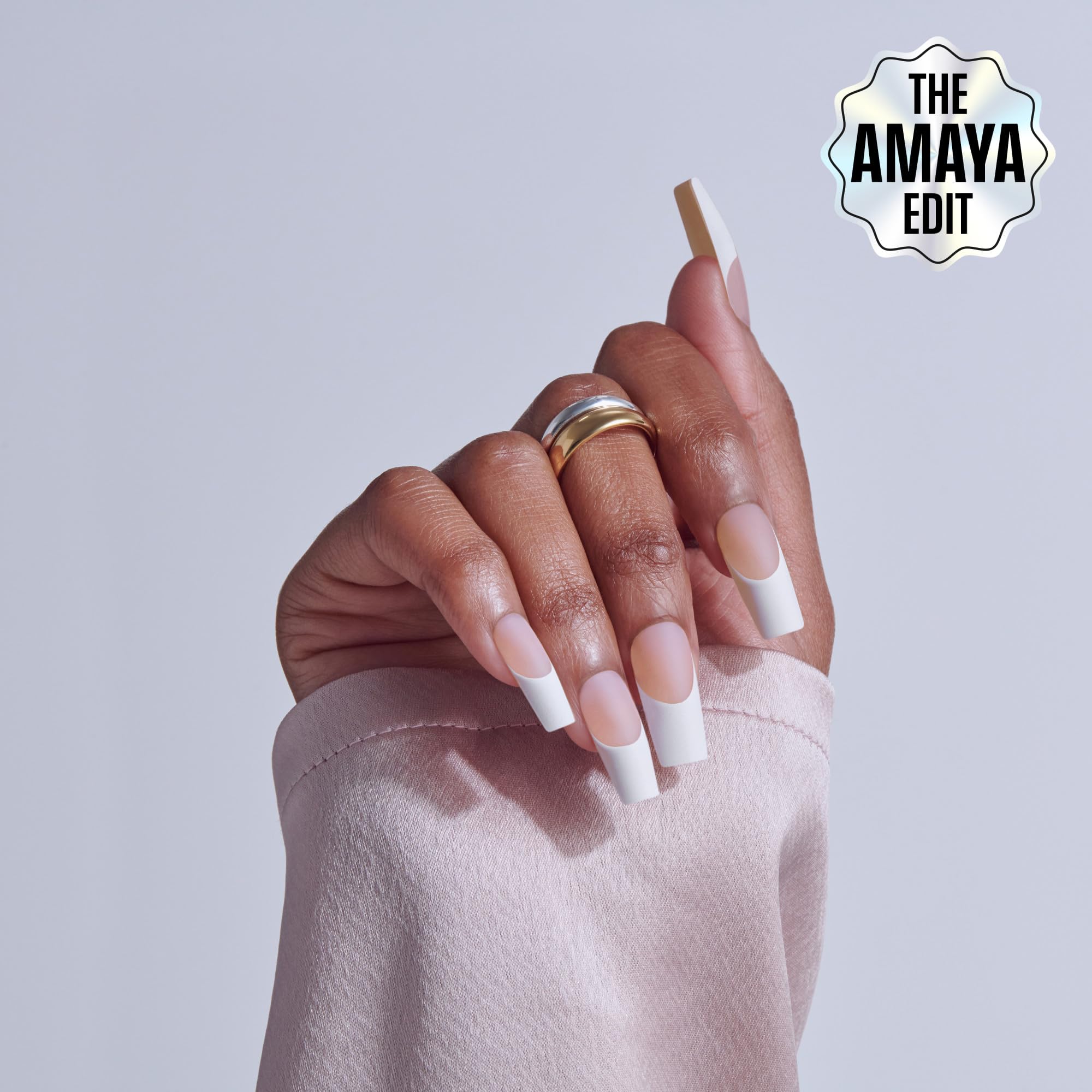 KISS Core layout of 32 nails displaying varied sizes for a natural fit benefit