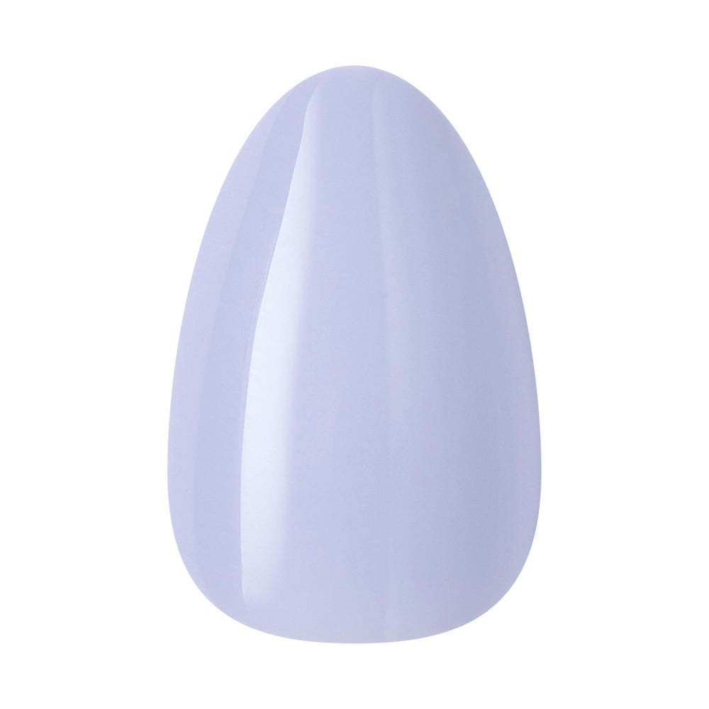 KISS nails on hand front view in 'Flee' blue showing salon look and instant style