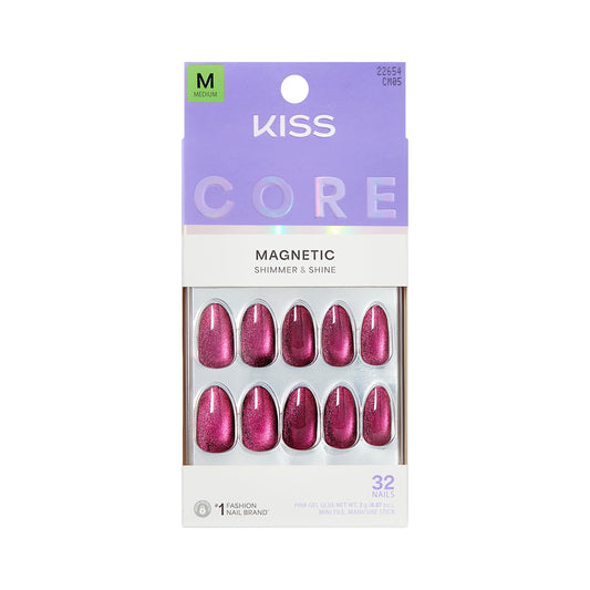 KISS front packaging showing kit and purple glittering finish for easy selection