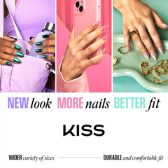 KISS core lifestyle shot of patriotic manicure for summer events