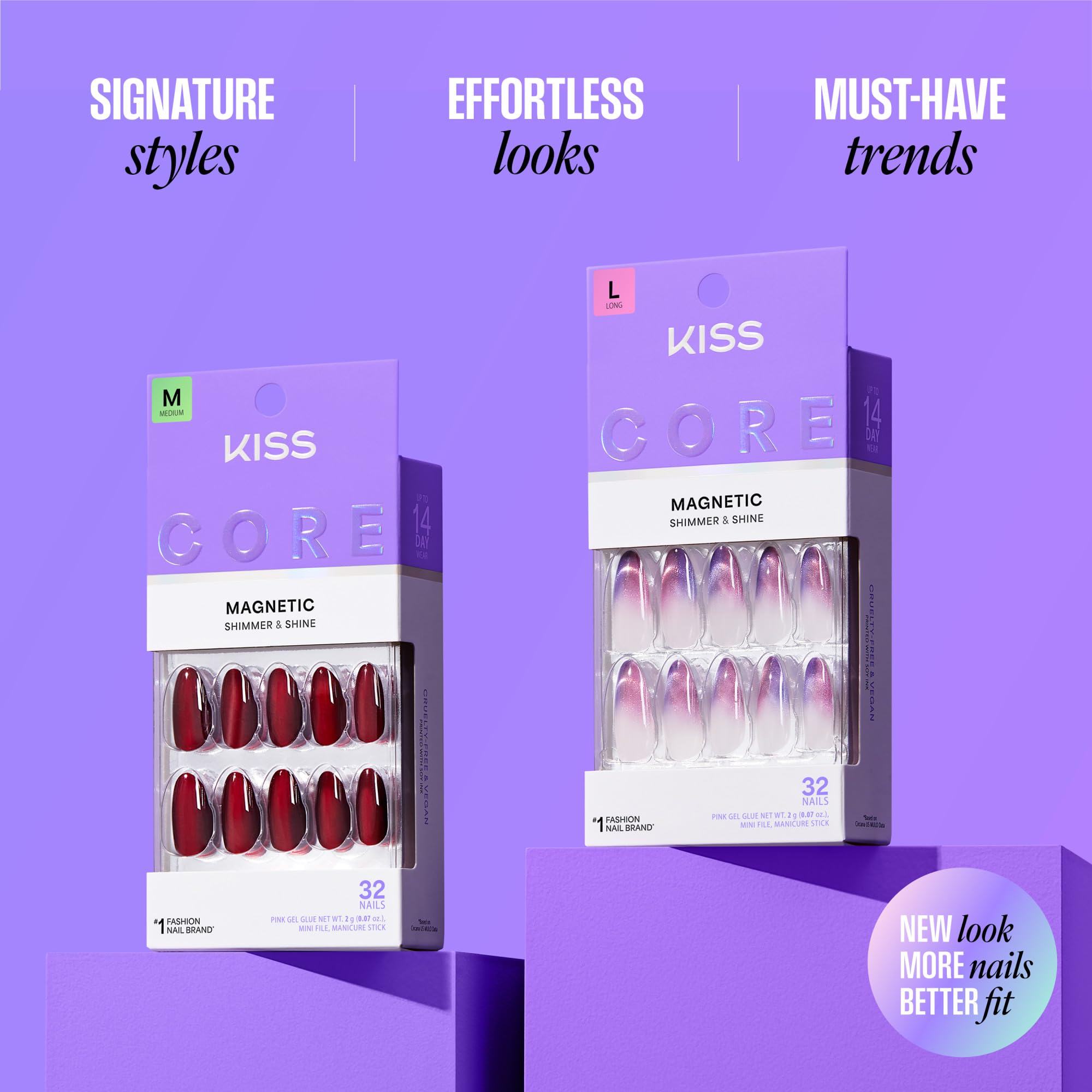 KISS Core mini file and manicure stick detail for shaping and preparing nails safely