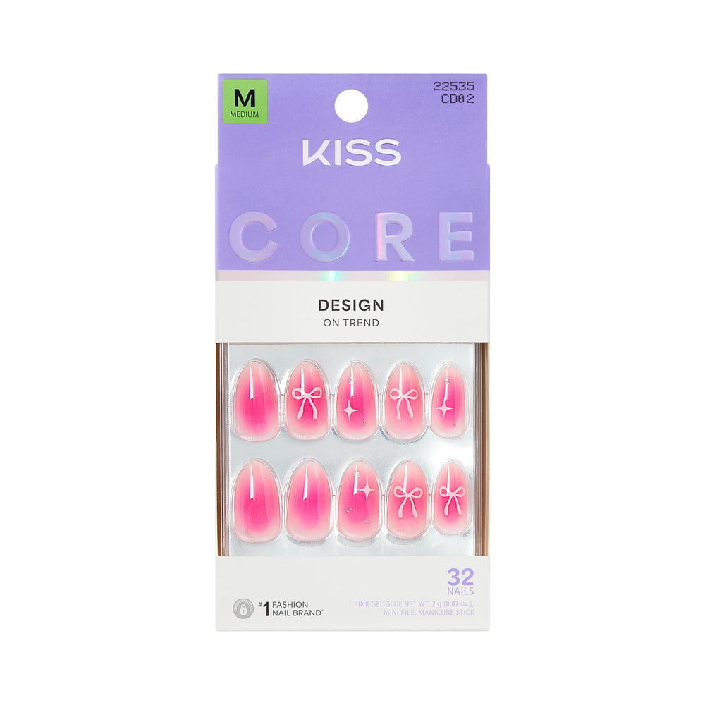KISS Core front packaging showing kit contents and style benefits