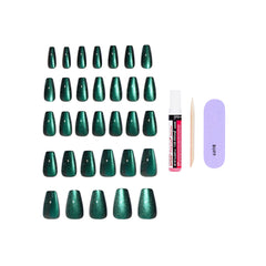KISS core nail application kit with 32 nails, 2g glue, stick and mini file for complete setup