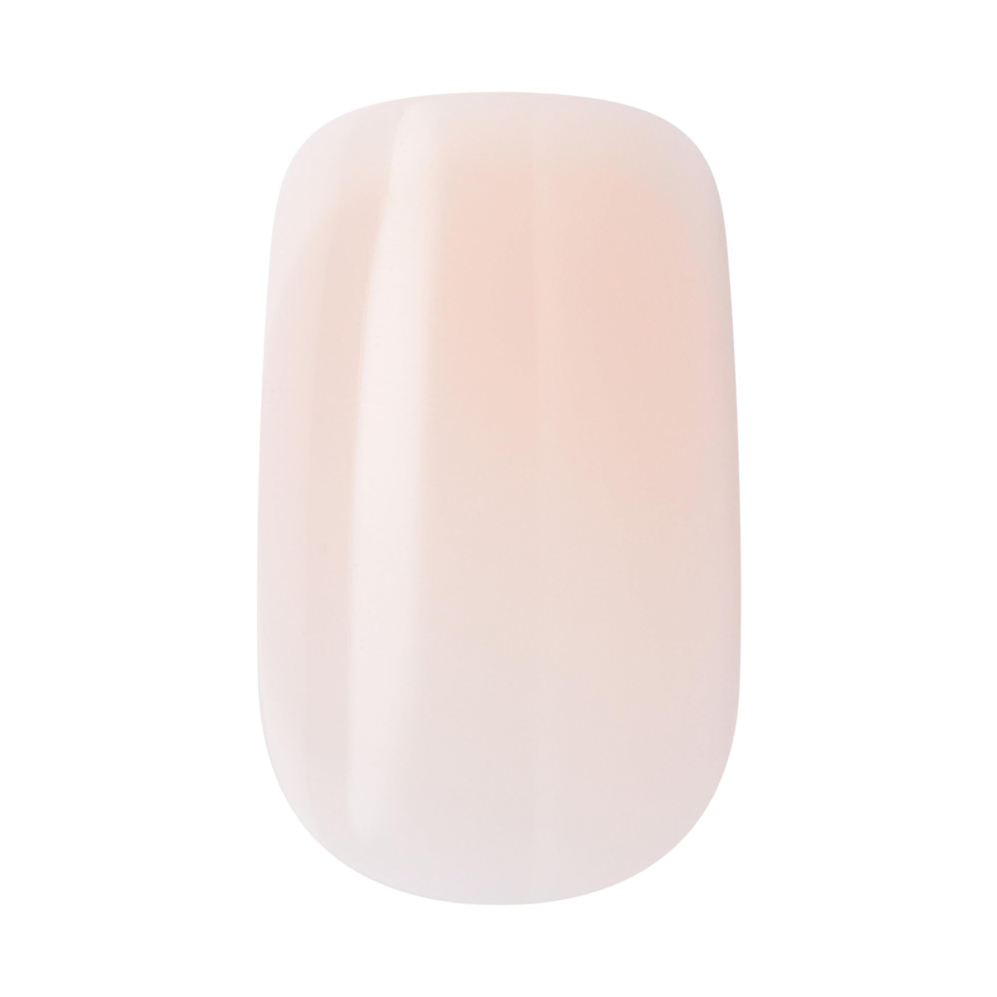 Model wearing KISS core 'My Darling' nails demonstrating natural look and everyday wearability