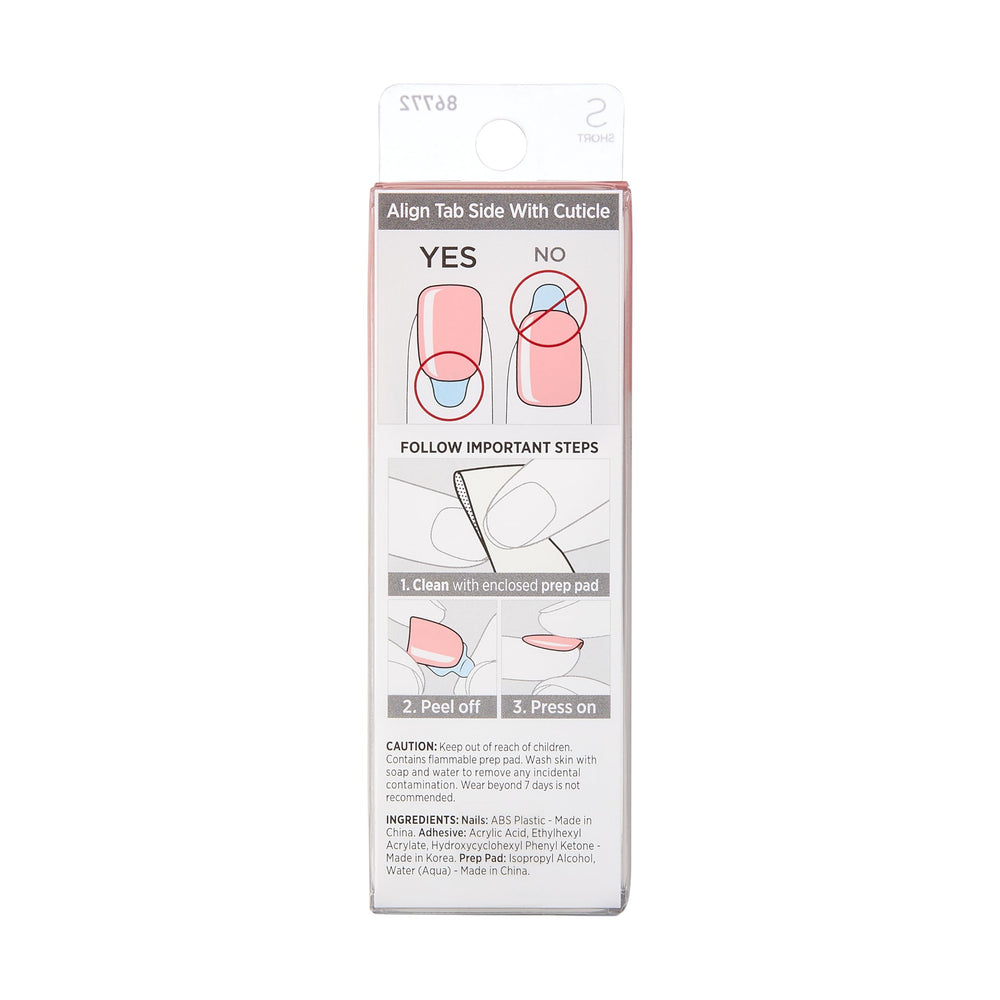 KISS Dolce Pink side profile highlighting thin PureFit design for comfortable wear