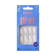 KISS front packaging showing Dreamdust coffin nails and included kit elements for easy use
