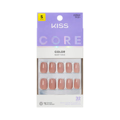 KISS Embullience front packaging showing 32 nails and included tools for quick styling