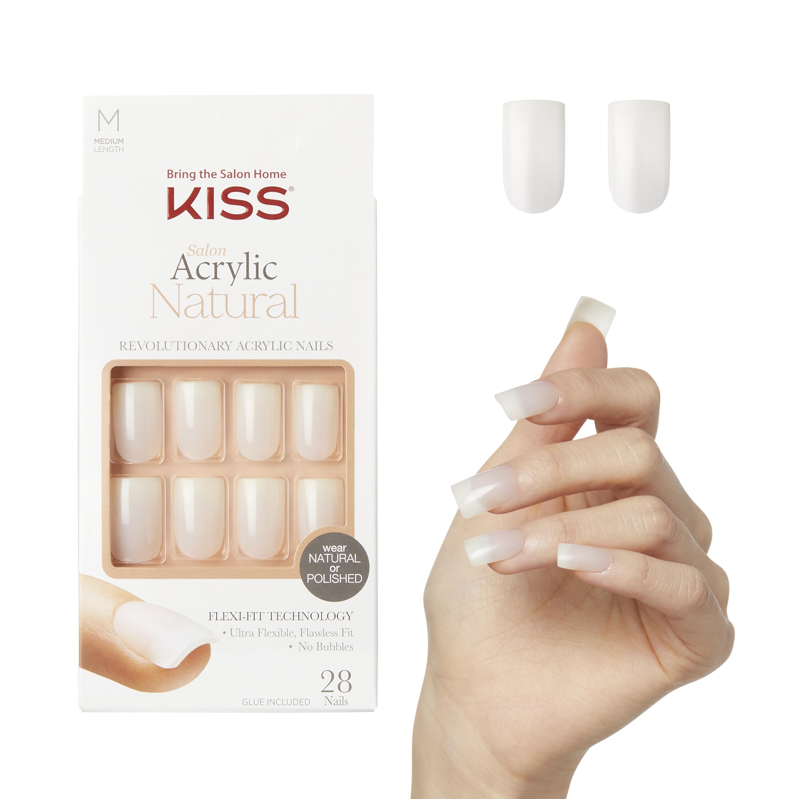 KISS 'Euphoria' front packaging showing French nails and included items for quick styling