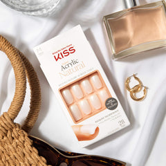 KISS 'Euphoria' side profile showing nail thickness and acrylic-infused strength benefit