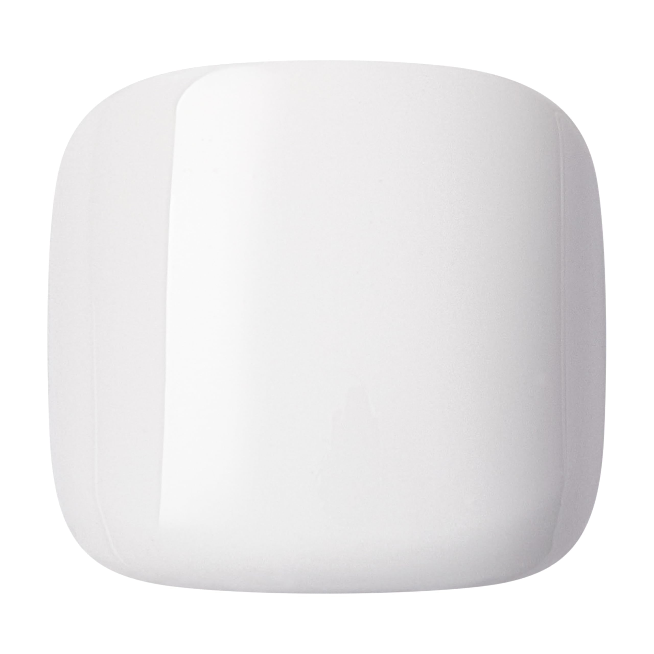 KISS finished pedicure close-up highlighting smooth white finish and neat edges