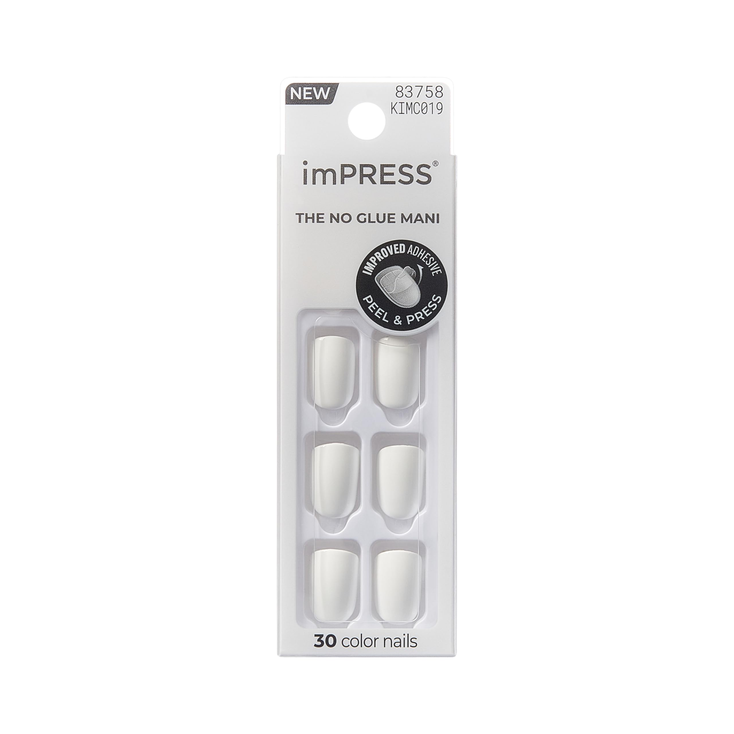 KISS front packaging showing Frosting white kit and quick salon benefit