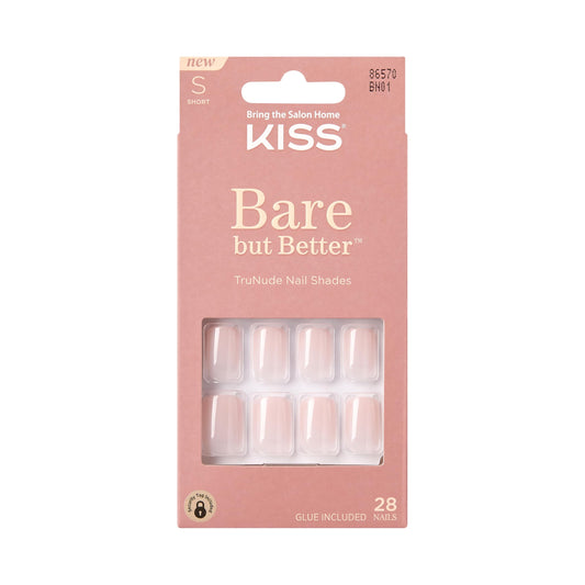 KISS glossy pink front packaging showing set and benefits