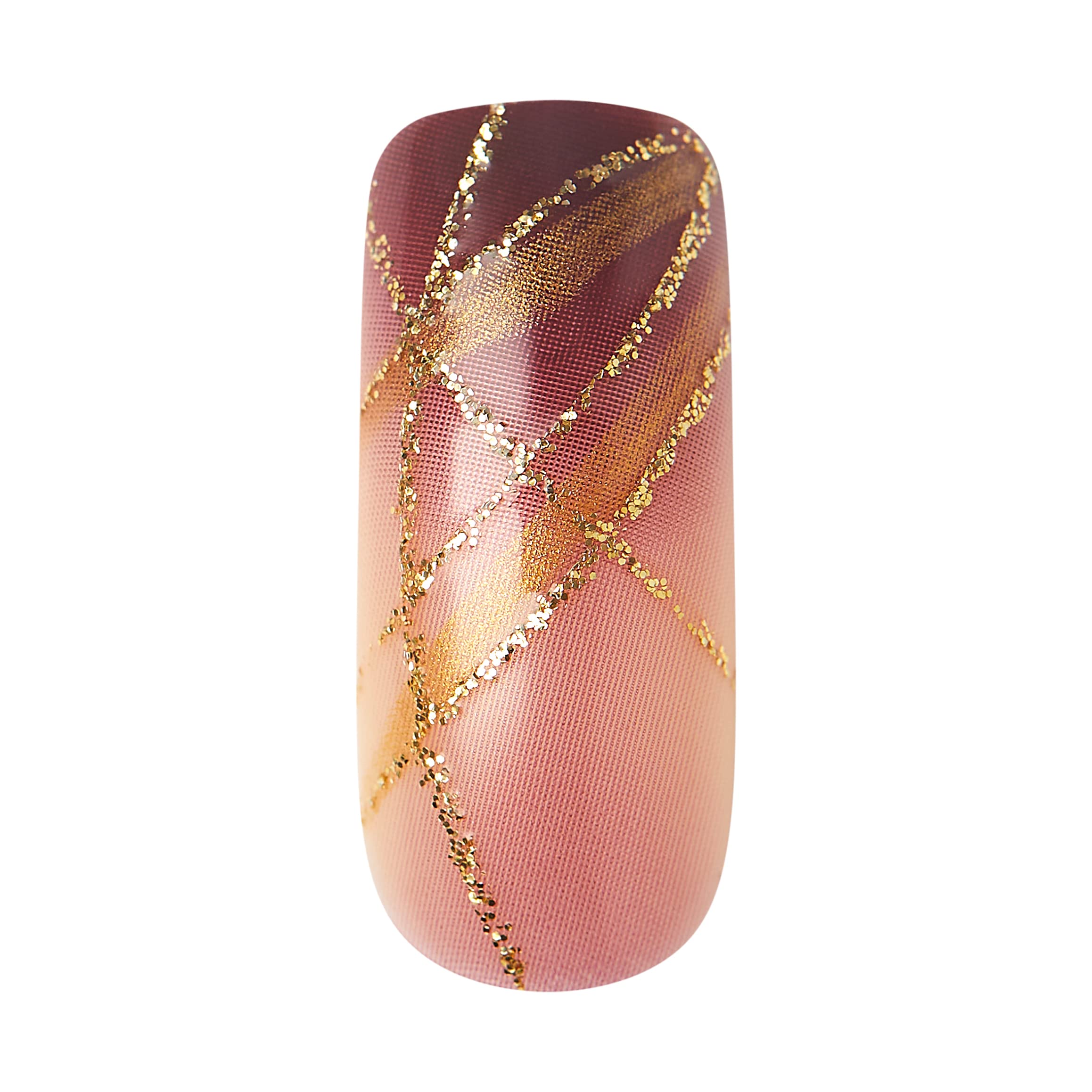 KISS nail application with mini glue illustrating quick secure adhesion