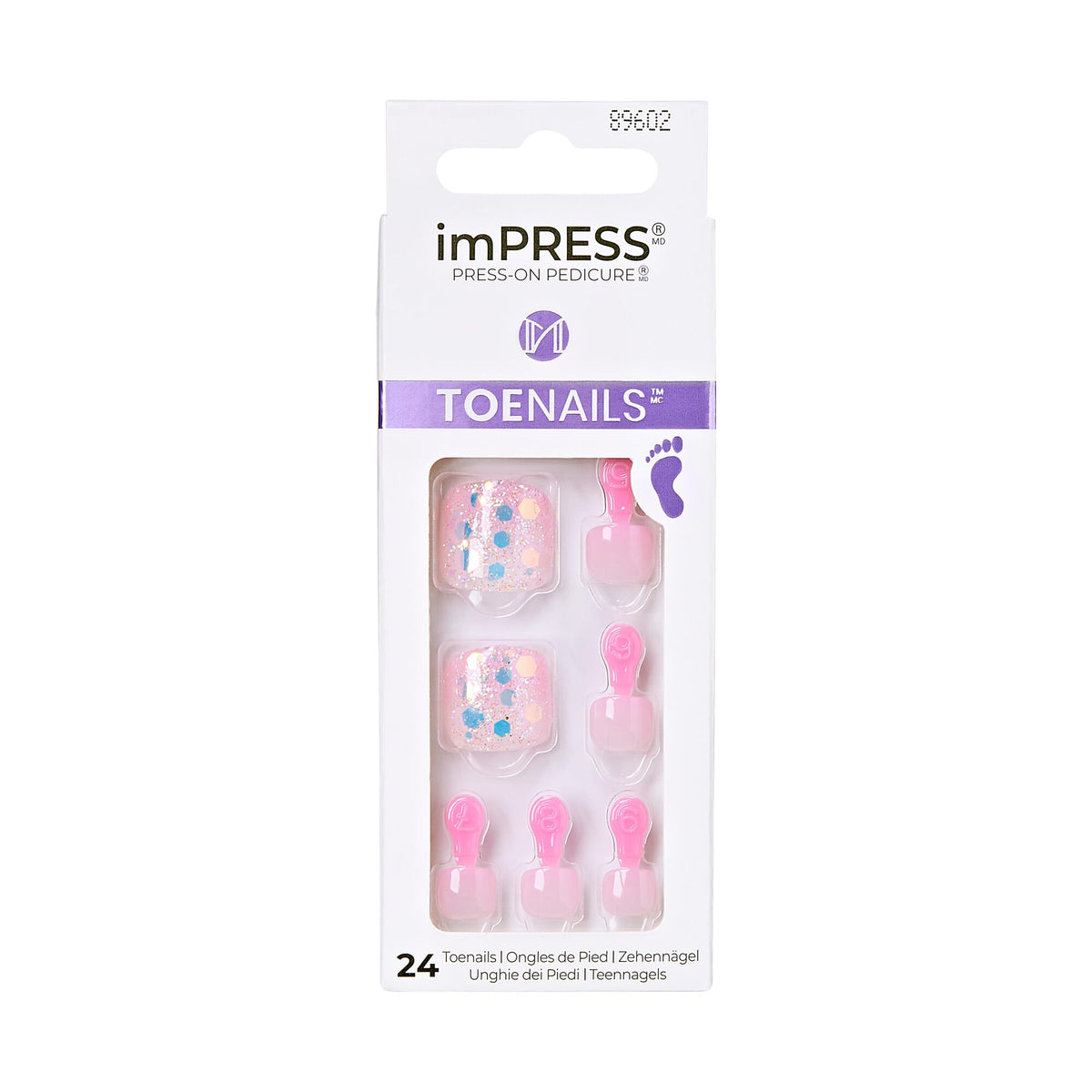 KISS press-on front packaging shows included kit and benefit of convenience