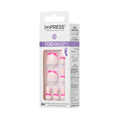 KISS imPRESS nails on a hand for size comparison and fit guidance
