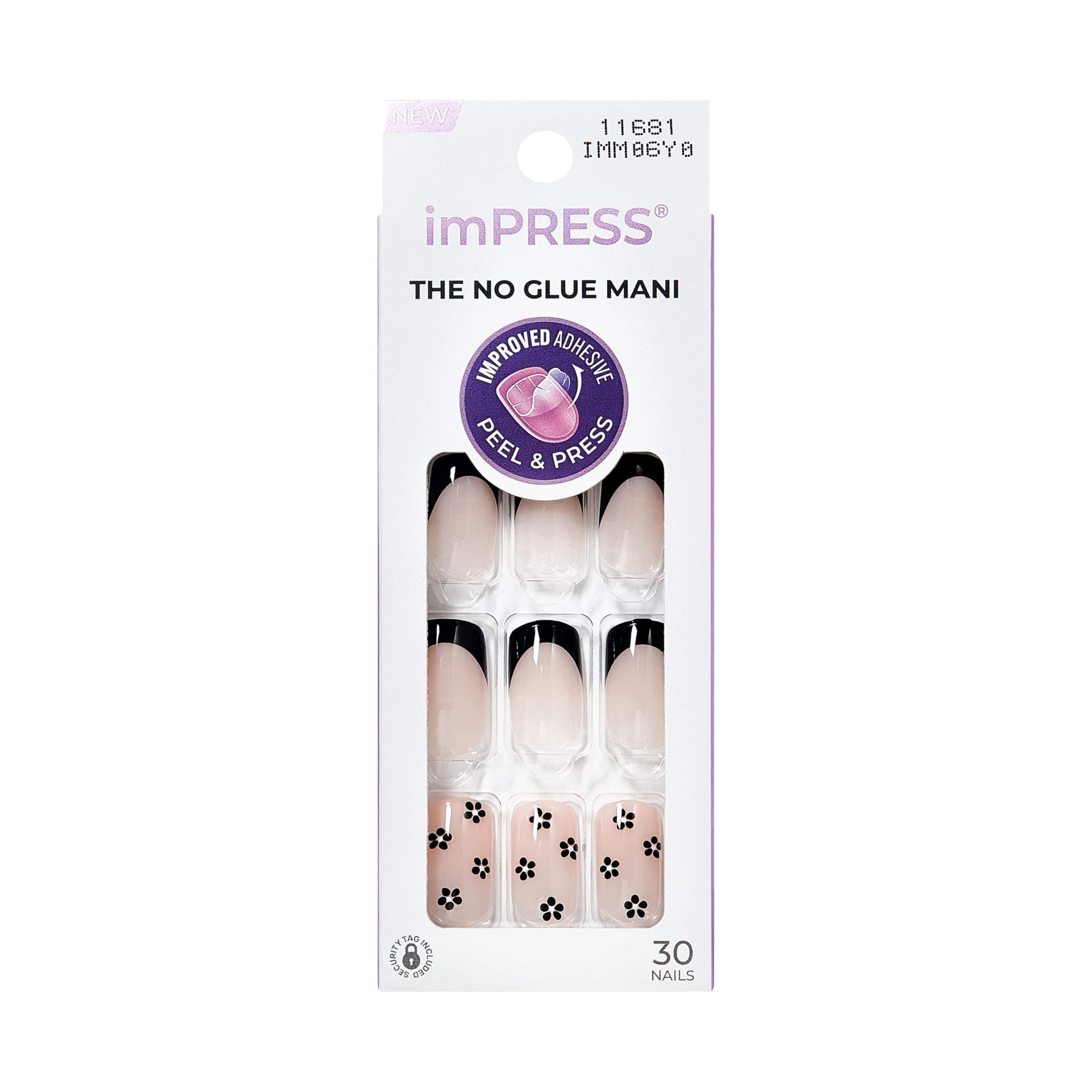 KISS imPRESS front packaging showing kit contents and quick salon benefit
