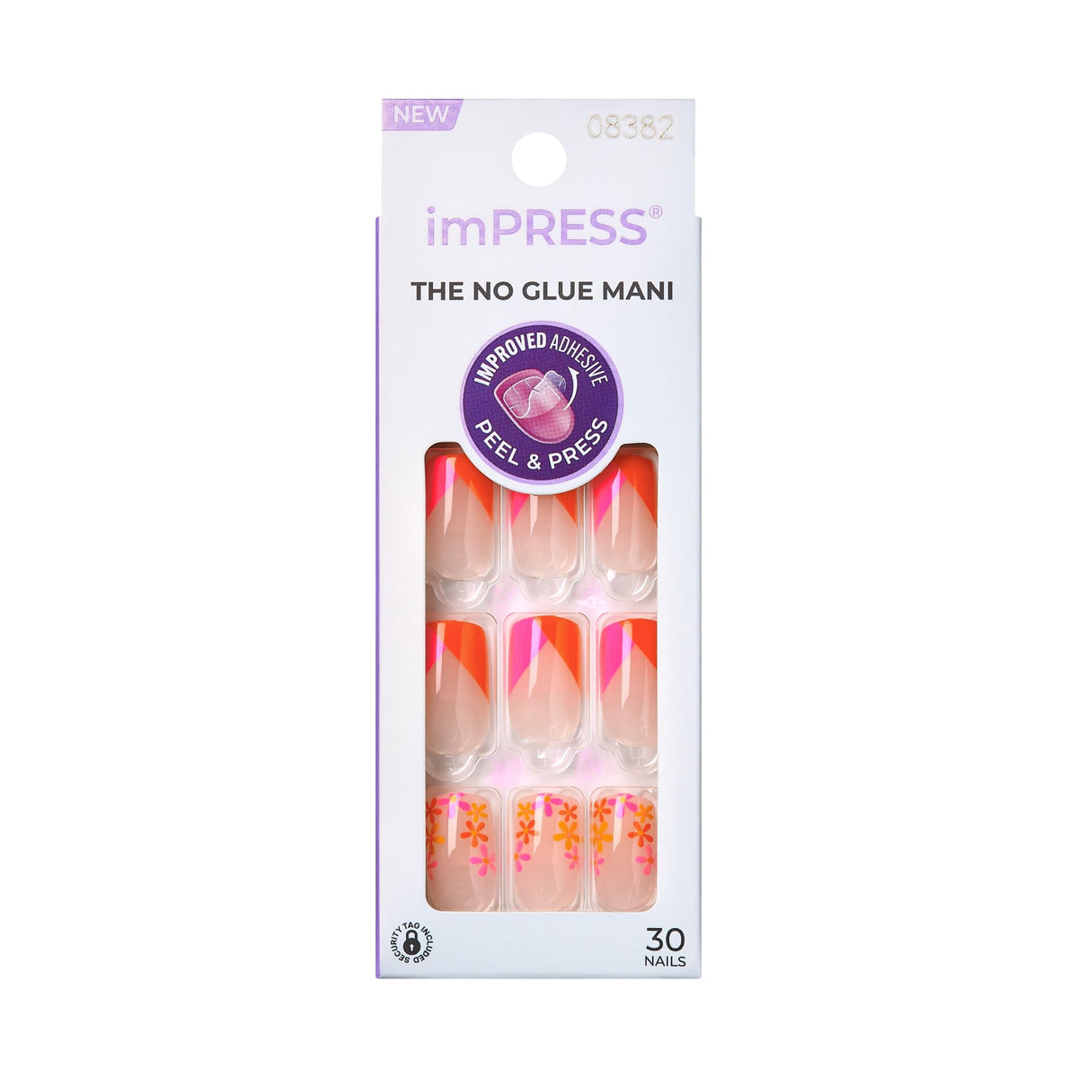 KISS imPRESS front packaging showing kit components and benefit of ready-to-wear convenience