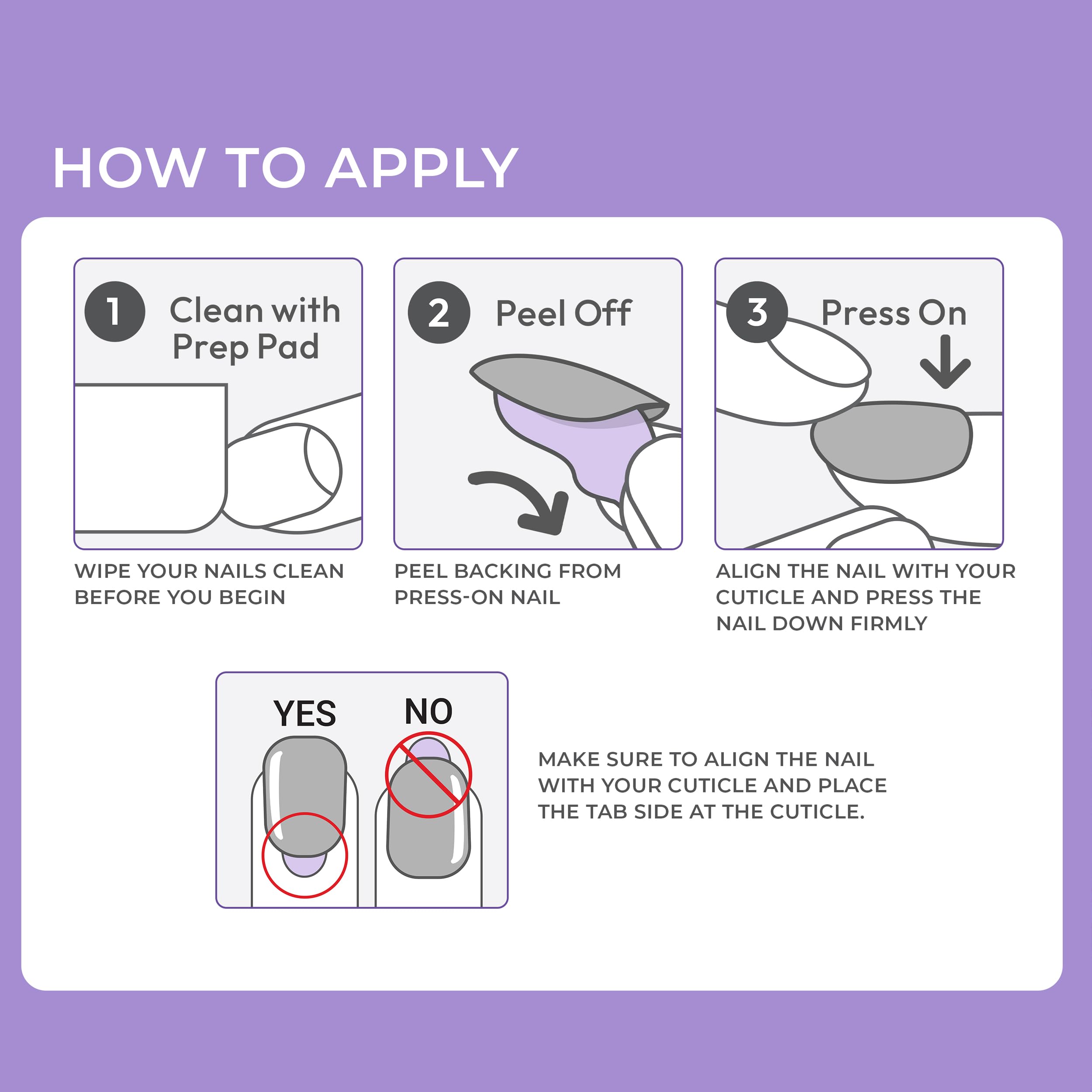 KISS close-up of crisp white tip highlighting neat finish