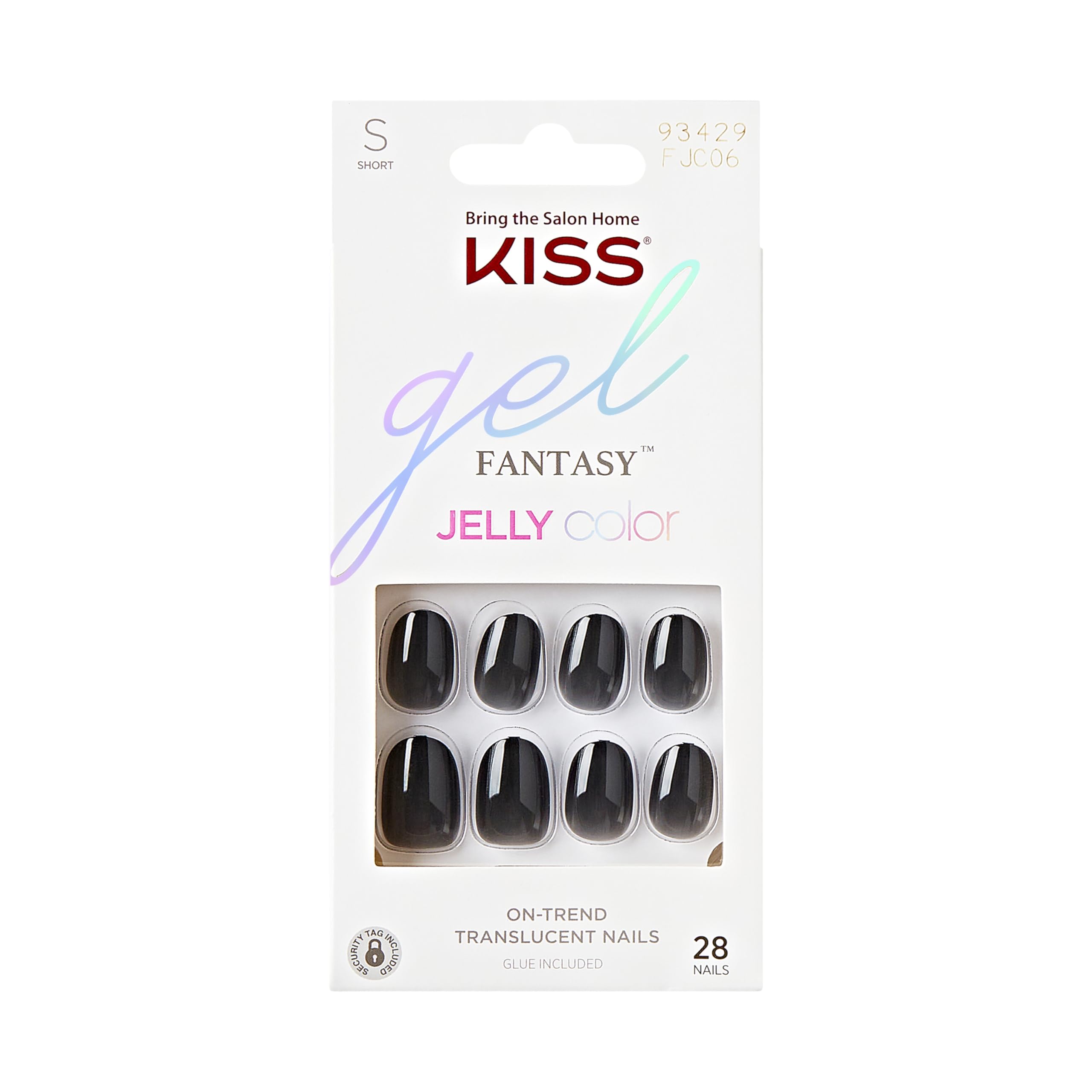 KISS front packaging showing Jelly Queen kit and included tools for fast application