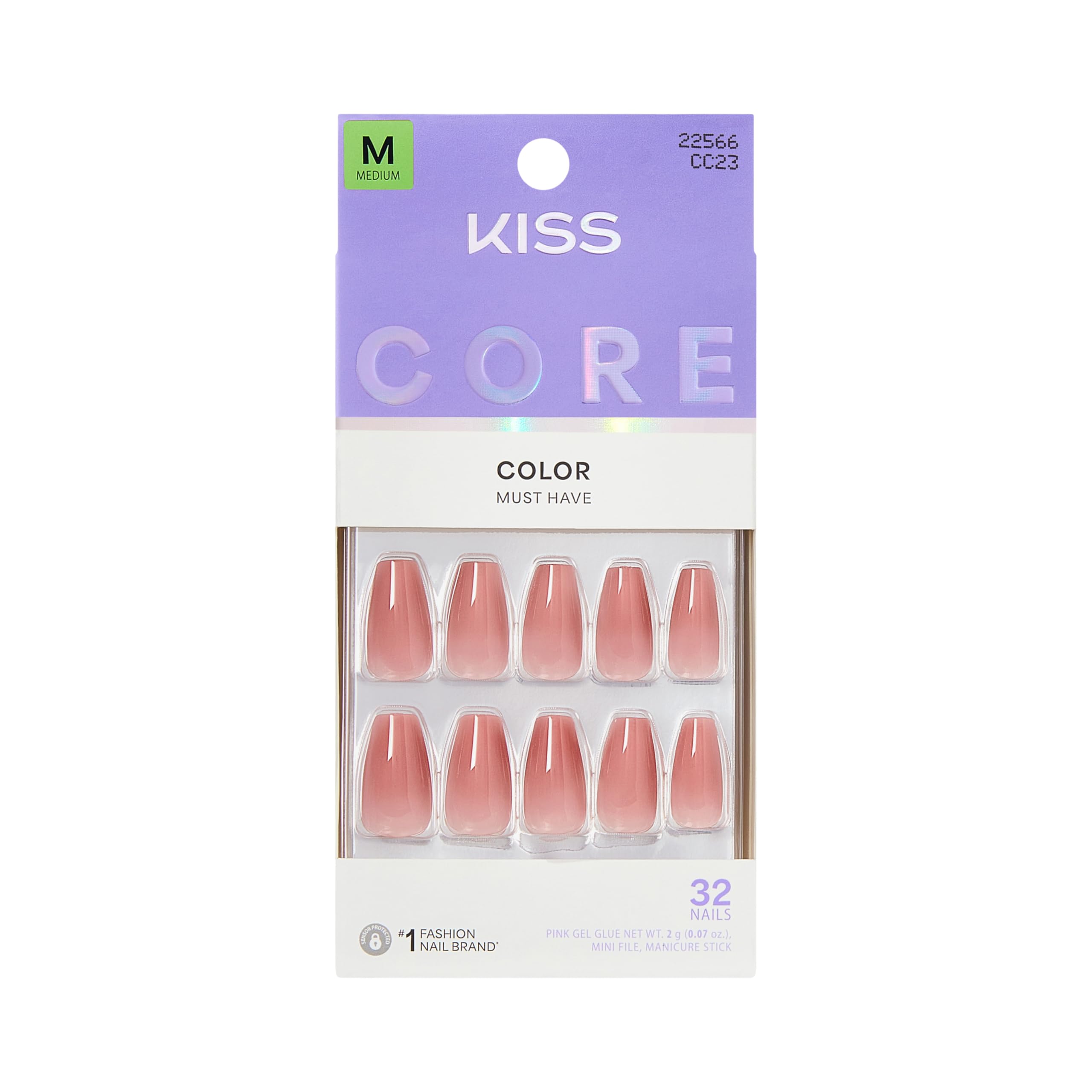 KISS front packaging showing the Jubilation pink set and included tools benefit: quick starter kit