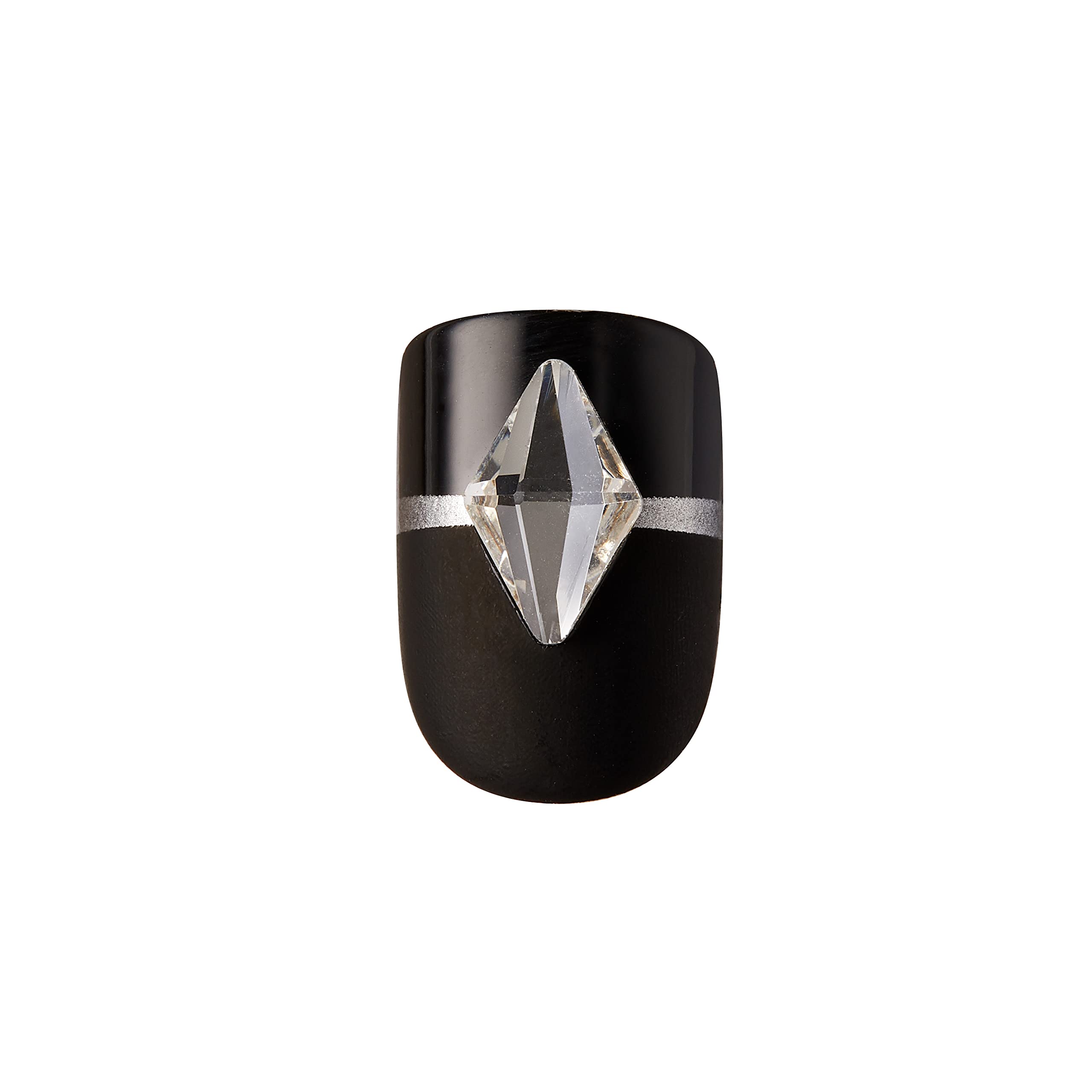 KISS Lavish matte black nail texture emphasizing smooth finish and wearable elegance