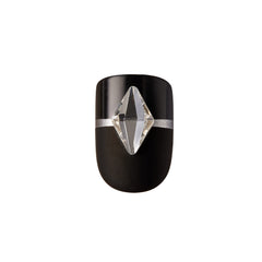 KISS Lavish matte black nail texture emphasizing smooth finish and wearable elegance