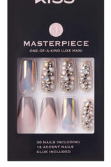 KISS Masterpiece close-up of iridescent nail finish highlighting shimmer