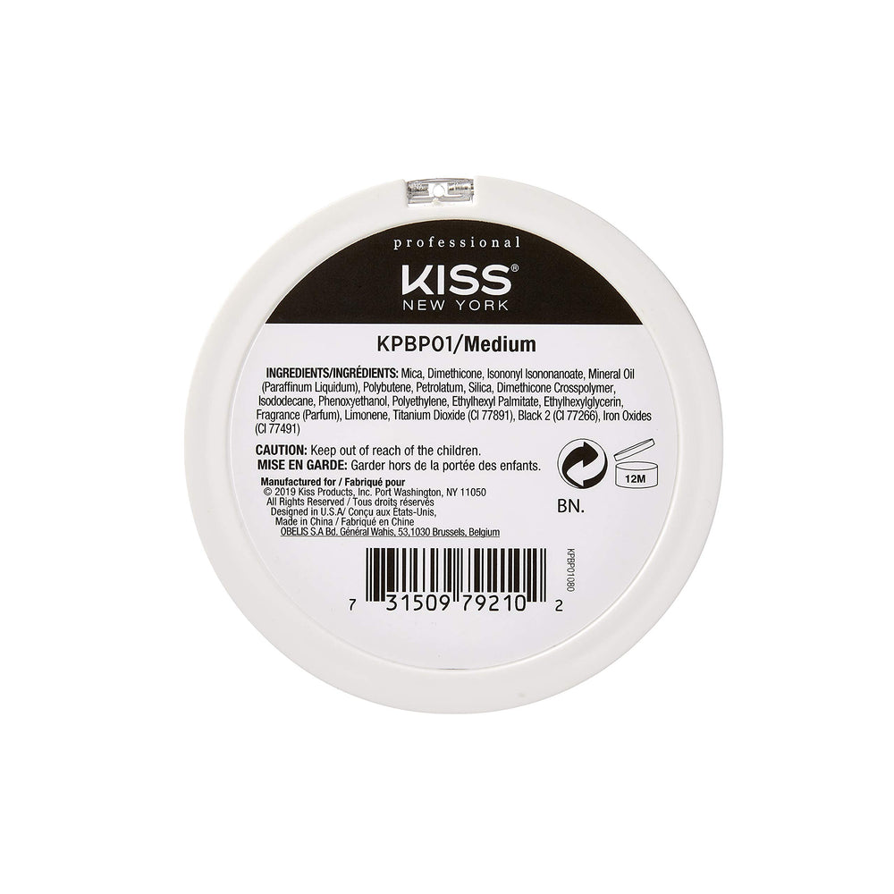 KISS New York close-up texture of powder, shows smooth blendable finish
