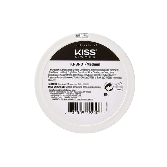 KISS New York close-up texture of powder, shows smooth blendable finish