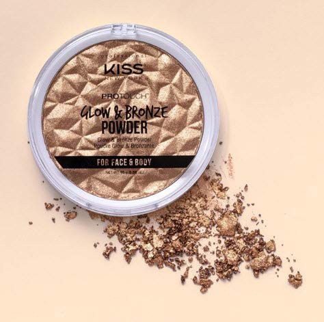 KISS New York compact held in hand for scale, highlights travel-friendly size