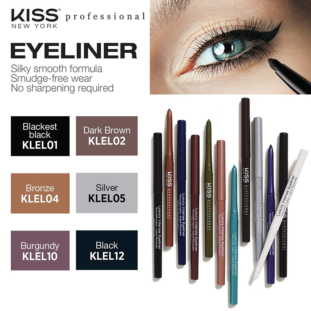 Kiss New York visible texture stroke on skin showing creamy pigments and smooth glide