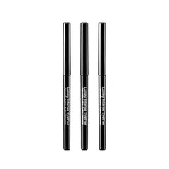Kiss New York front packaging showing three retractable eyeliners and bold black color
