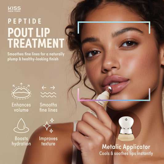 KISS NEW YORK cooling metal applicator close-up for soothing feel
