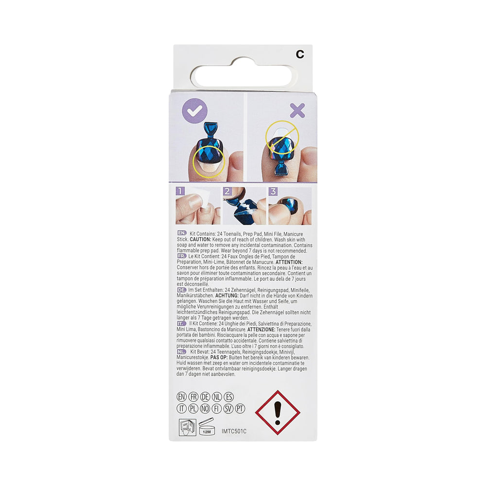 KISS prep pad, mini file, and manicure stick displayed to aid easy application