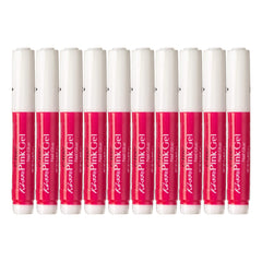 KISS pink gel nail glue lifestyle usage on manicured hand demonstrating durable hold