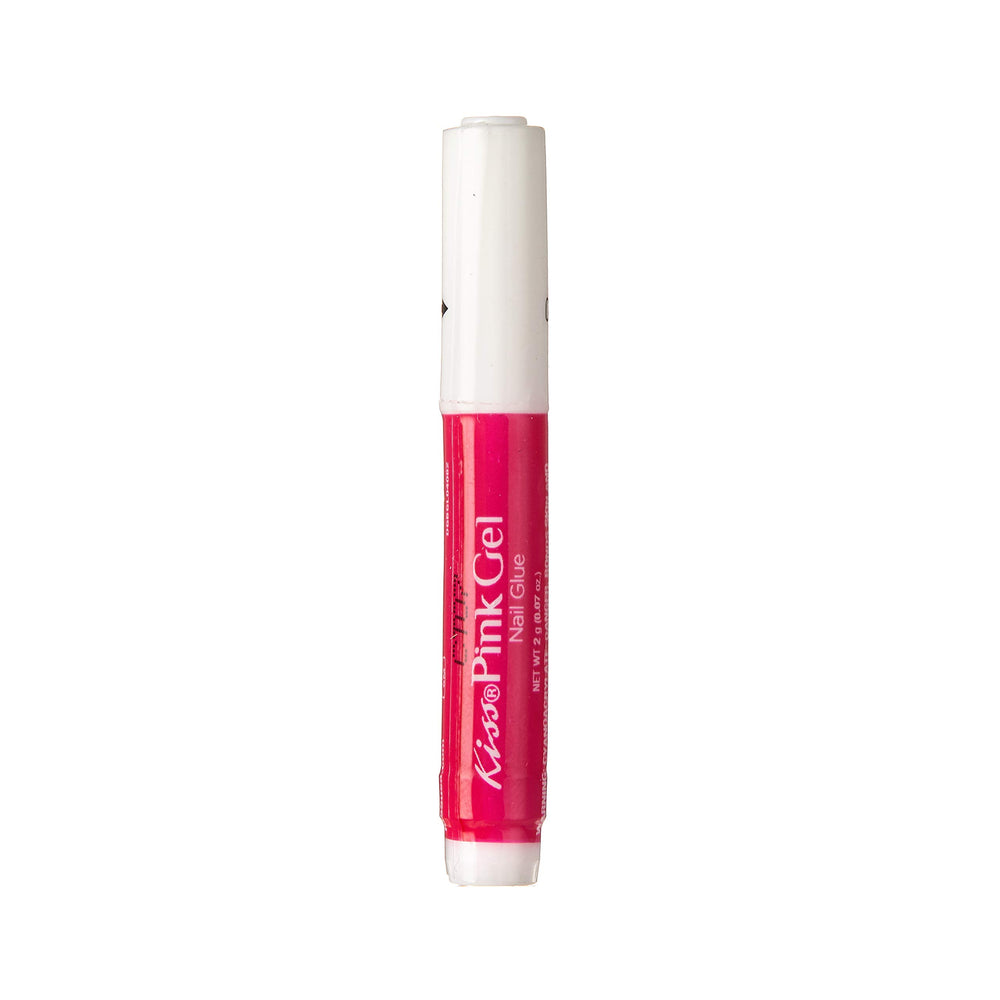 KISS glue used to attach press-on nails showing firm hold and neat finish