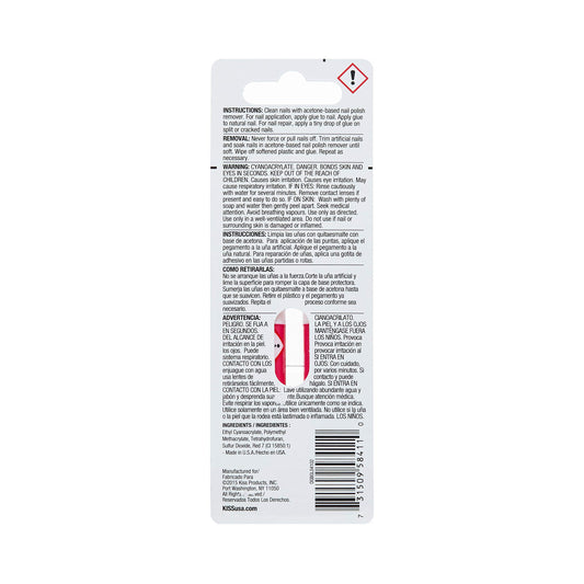 KISS gel nail glue pipette detail illustrating precise application control