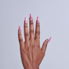 KISS Pink Sugar side profile of coffin length demonstrating comfortable curve