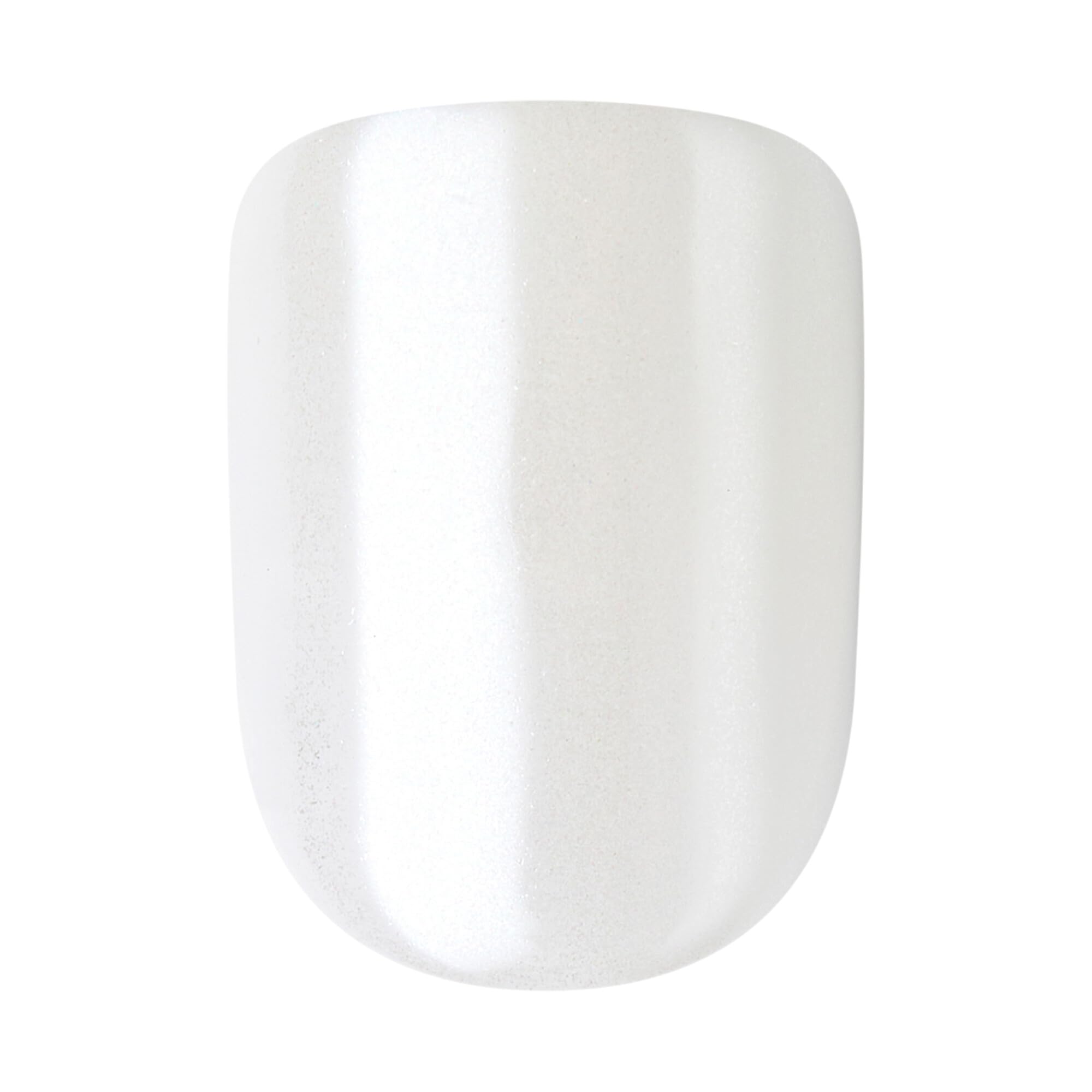 KISS application in progress pressing nail onto finger for secure, long-lasting wear