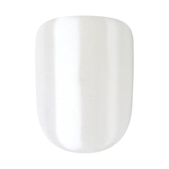 KISS application in progress pressing nail onto finger for secure, long-lasting wear